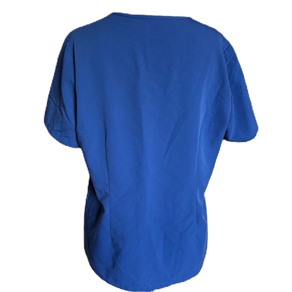 FIGS Technical Collection Women’s Blue Scrubs Top. Size Medium - Picture 4 of 7